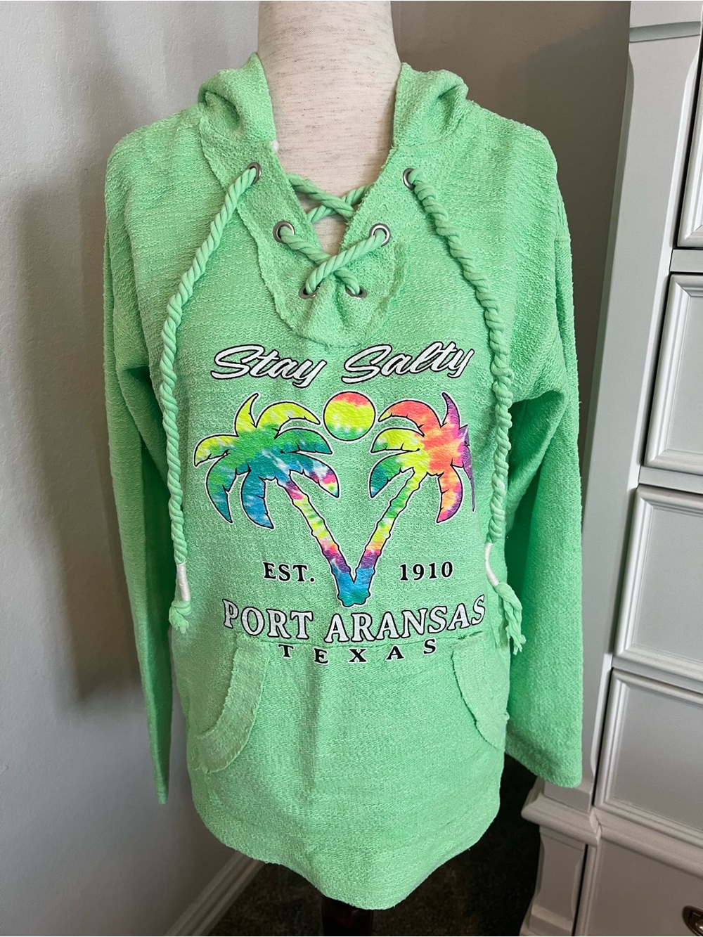 NWOT Souvenir Hoodie - Stay Salty Port Aransas Texas